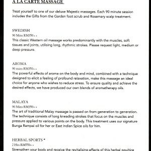 SPA Majestic Hotel KL Packages 05