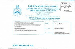 Dewan Bandaraya Valuation Letter