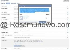 How to merge facebook business page